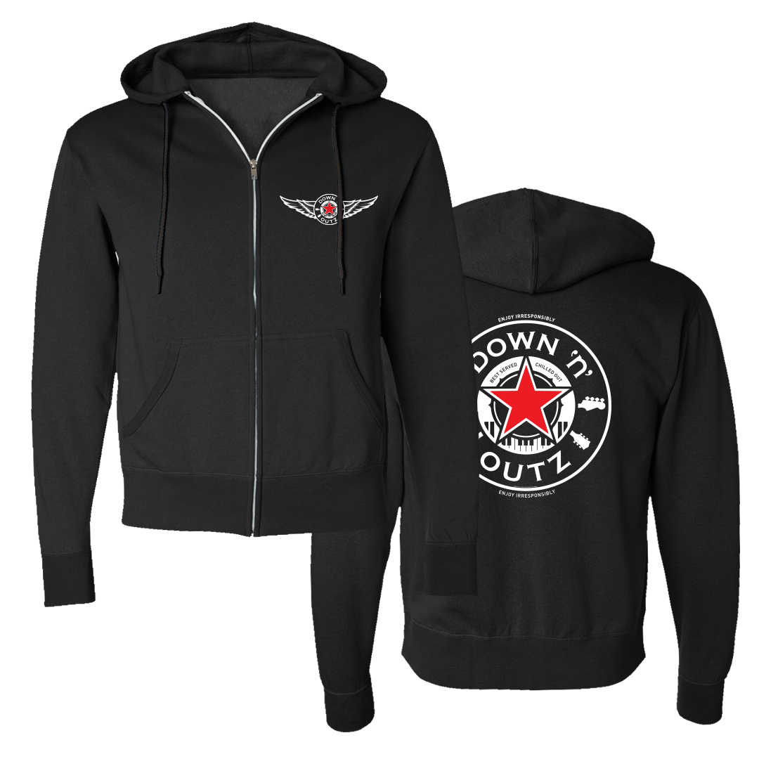 Enjoy Responsibly Zip Hoodie - Down 'n' Outz Official Store